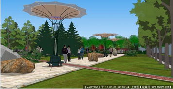 某社區公園精品景觀設計模型 建筑工程設計的生態美學實踐